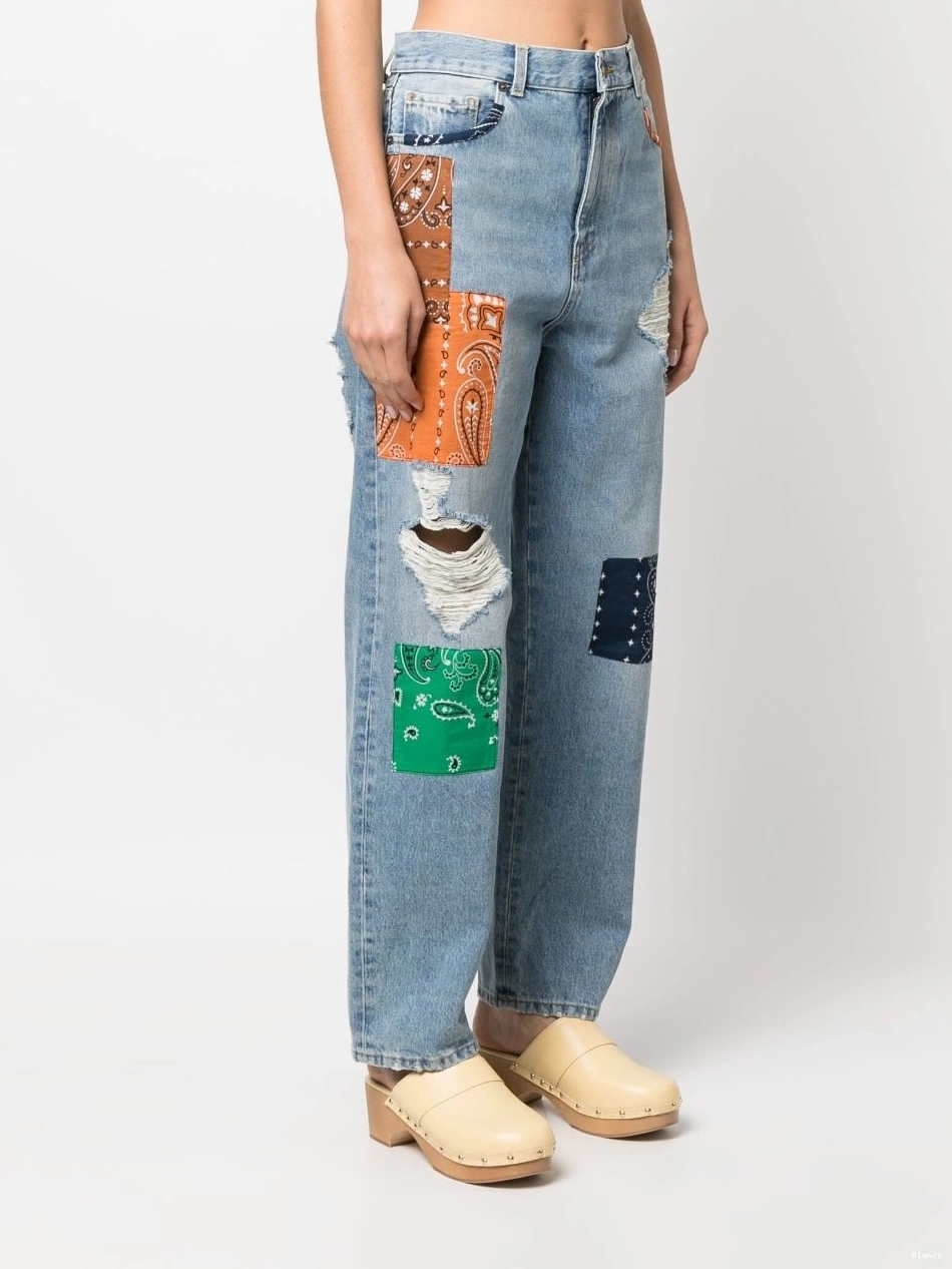 Cheap patchwork-detailing jeans Alanui California Women 0821